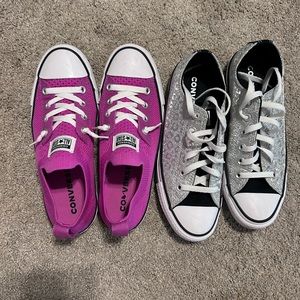 WOMENS CONVERSE LOT OF 2 8.5
